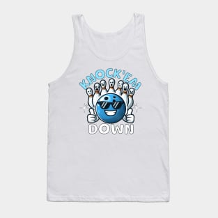 Bowling Funny Knock'em Down Tank Top